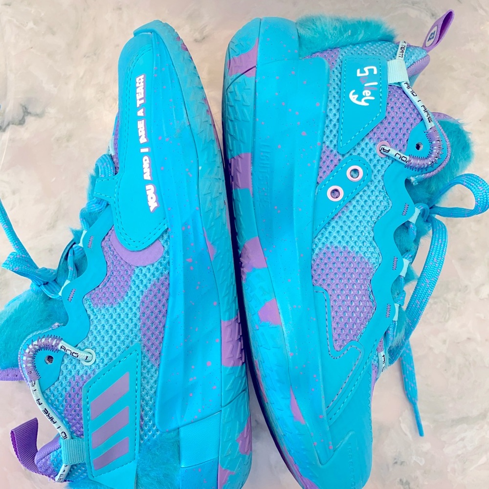 Adidas DAME 7 EXTPLY Monsters Inc Sulley Youth Basketball Shoes Boys- Sz: 4.5